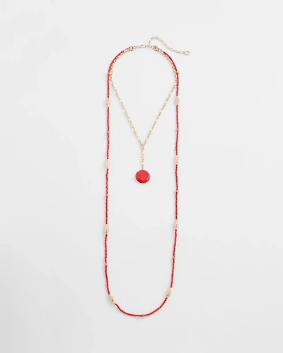 Convertible Beaded Pendant Necklace
