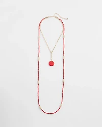 Convertible Beaded Pendant Necklace