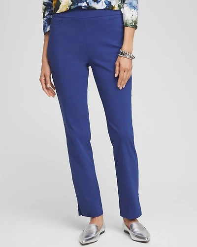 Brigitte Rivet Slit Ankle Pants