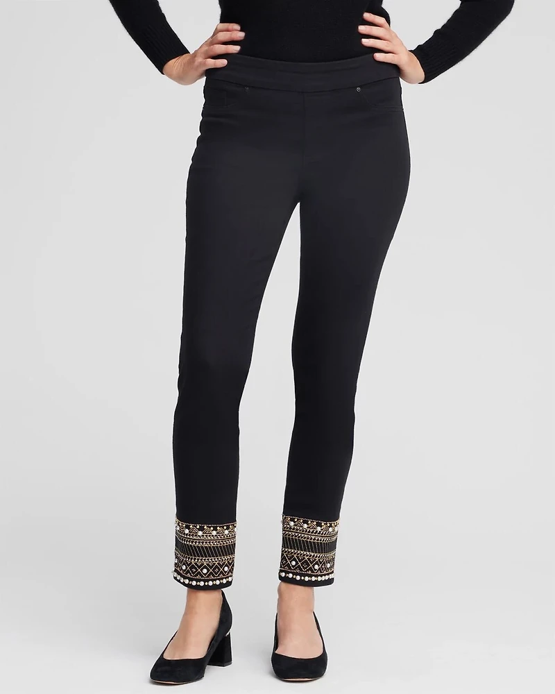 Embellished Pull-On Jeggings