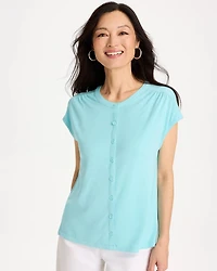 Refined Button Tee