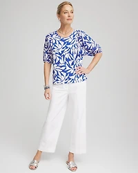 Dolman Short Sleeve Knit Top