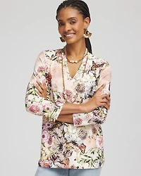 Touch of Cool™ Floral 3/4 Sleeve Tee