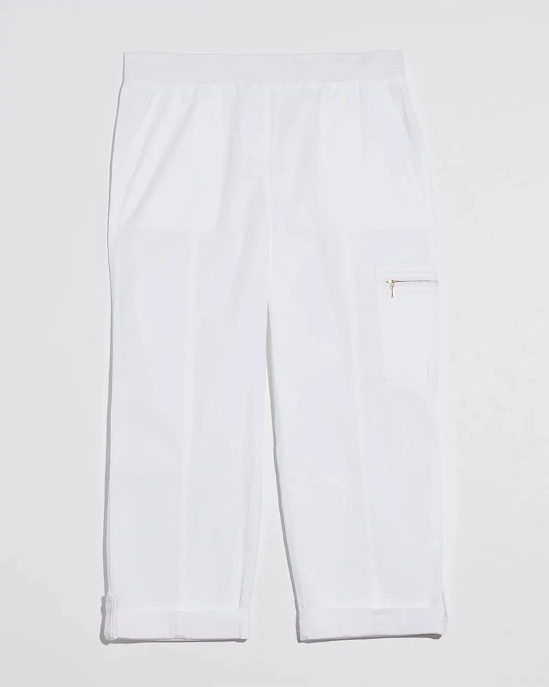 Poplin Cropped Pants
