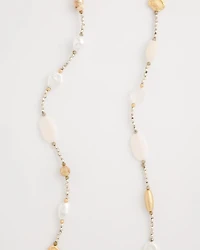 Neutral Shell Long Necklace