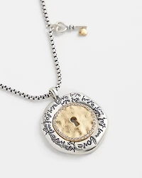 Keyhole Medallion Pendant Necklace