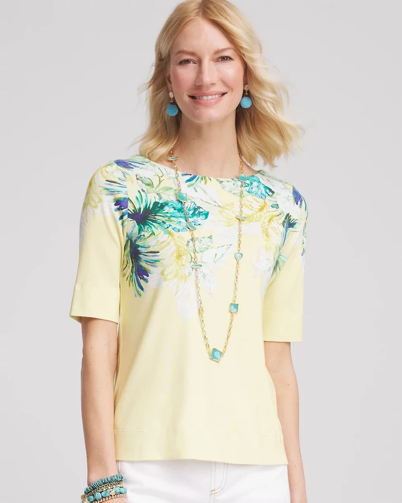 Floral Pima Everyday Tee