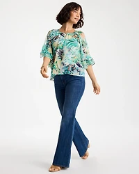 Printed Georgette Swing Blouse