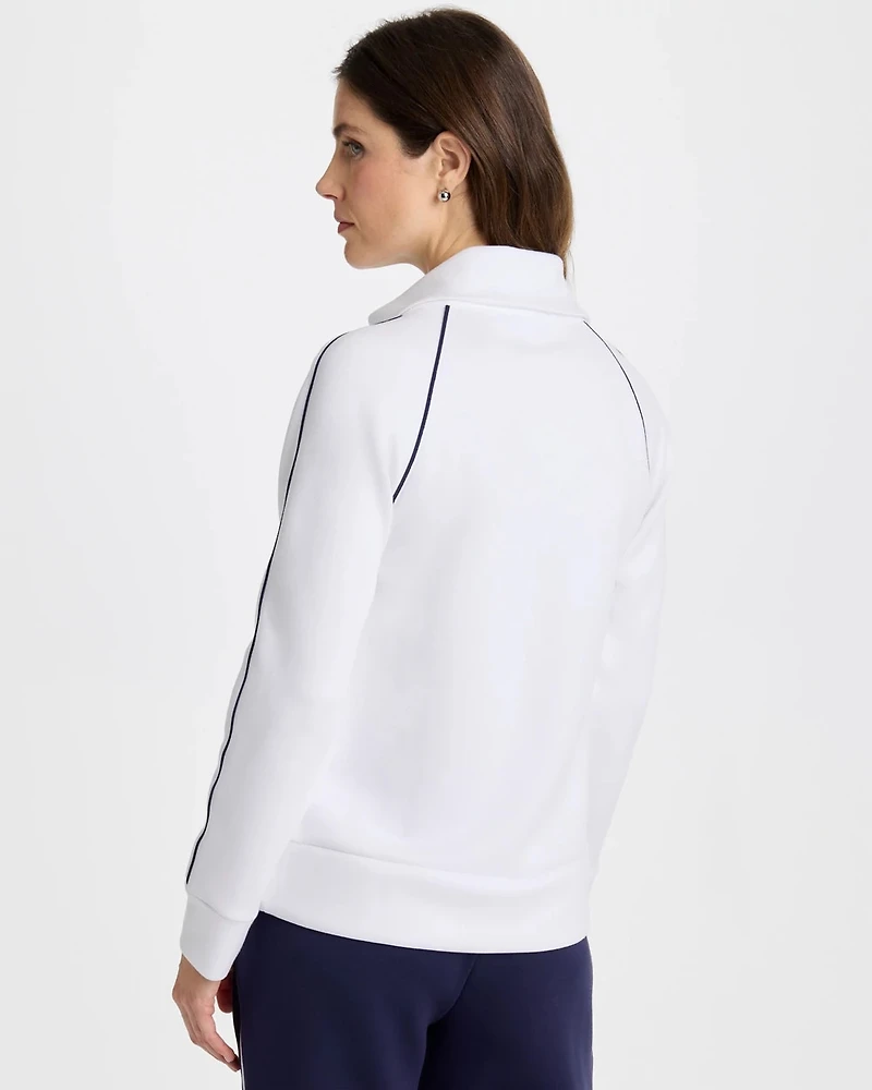 Zenergy® Soft Pique Half-Zip Pullover Top