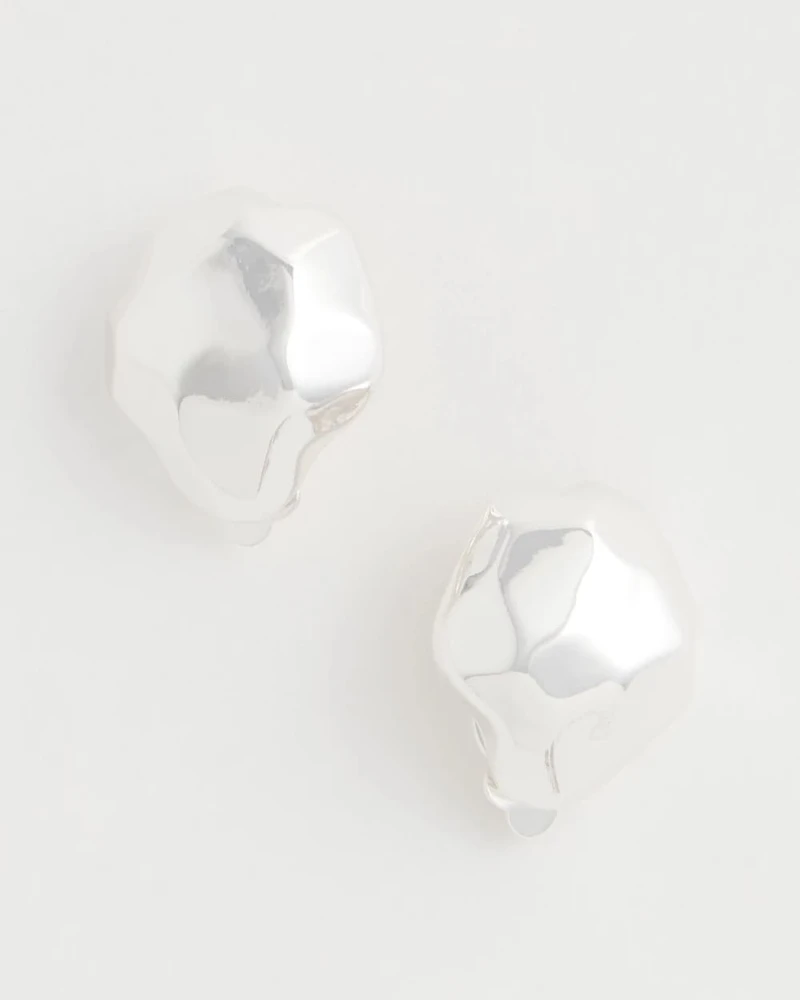 Hammered Clip-On Earrings