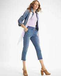 Pull-On 22" Capri Jeans