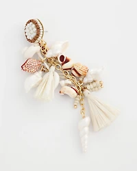 No Droop® Shell & Raffia Earrings