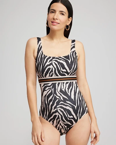 Gottex Square Neck One Piece Swimsuit