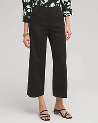 Cotton Sateen Cropped Pants