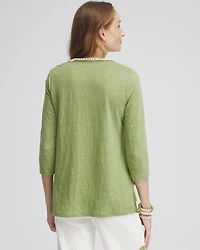 Linen Embellished Tunic