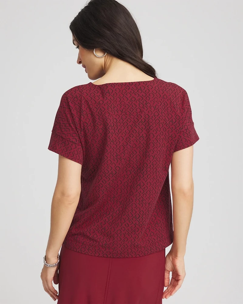 Zenergy® UPF Geo-Print Dolman Top