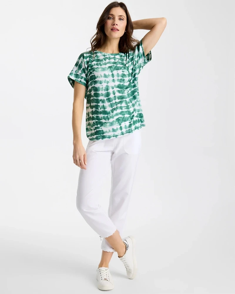 Zenergy® Tie-Dye Scoop-Neck Tee