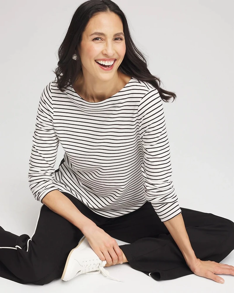 Zenergy® Block Stripe Pullover