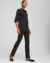Brigitte™ Slim Full-Length Jacquard Pants