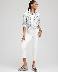 No Iron™ Floral Stretch Sateen Shirt