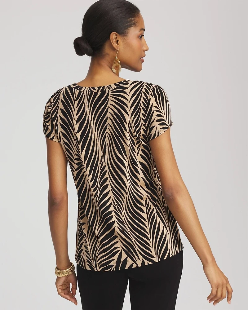 Travelers™ Palm-Frond-Motif Top