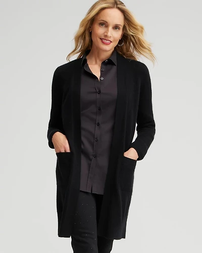 Cashmere Duster Cardigan Sweater