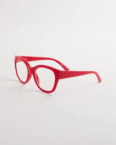 Large Red Cateye Readers
