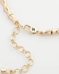 Golden Bamboo Collar Necklace