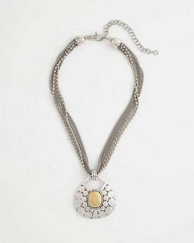 Island Metal Pendant Necklace