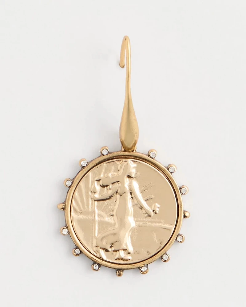 Coin Fishwire Earrings