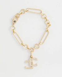 Gift with Purchase CC Logo Charm Bracelet
