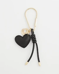 Faux Leather Heart Bag Charm