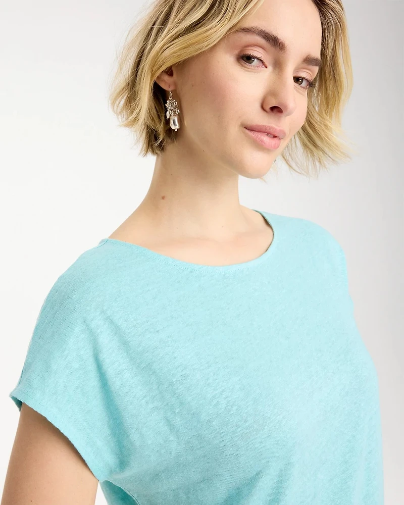 Linen Dolman Tee