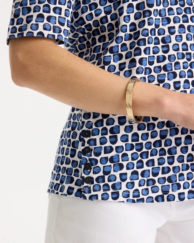 Cotton Slub Printed Tee