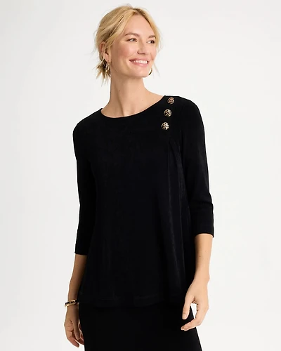 Travelers™ 3/4 Flutter Sleeve Pullover