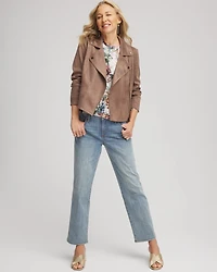 Suede Moto Jacket