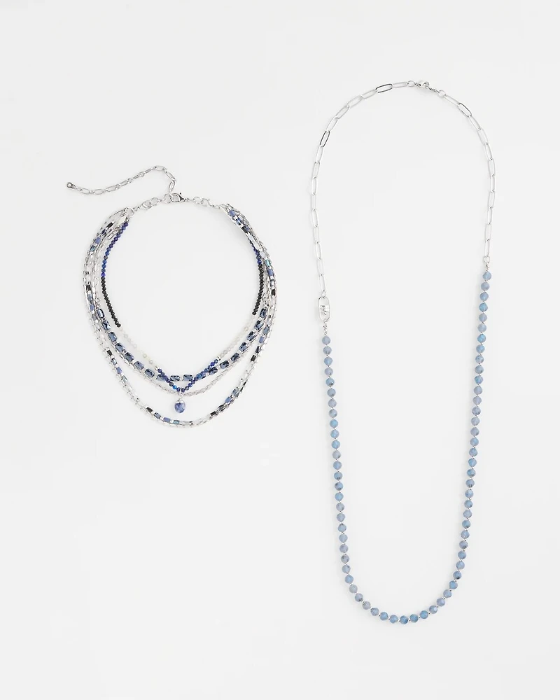 Multistone Convertible Beaded Necklace