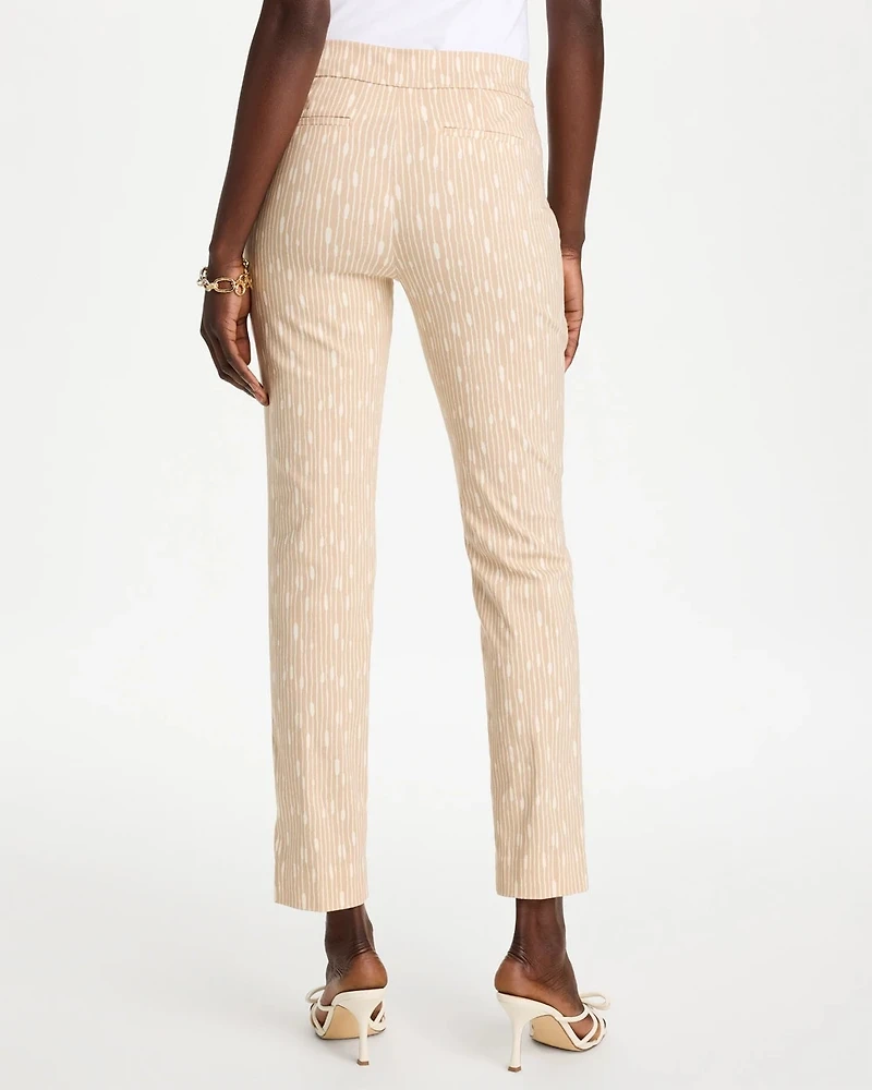 Striped Brigitte™ Slim Pull-On Ankle Pants