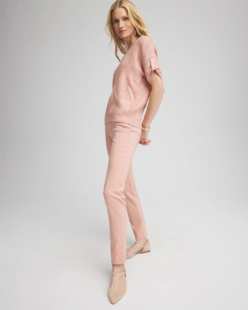 Brigitte™ Pull-On Slim Rivet Ankle Pants