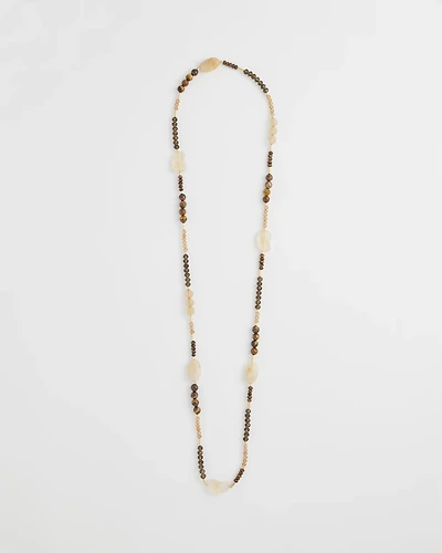 Tiger's Eye Single-Strand Necklace