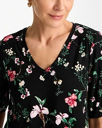 Kyoto Shirred Elbow Sleeve Tee