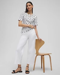 Polka Dot Everyday Elbow Sleeve Tee