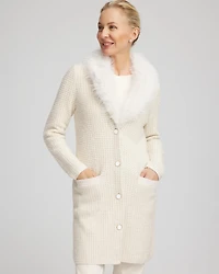 Fur Trim Cardigan