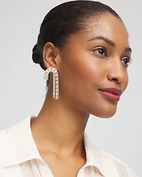 No Droop® Embellished Candy Cane Tassel Earrings
