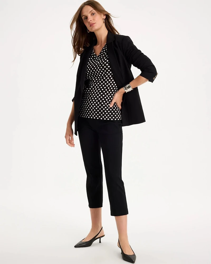 Polka-Dot Pima Cotton 3/4 Sleeve Tee