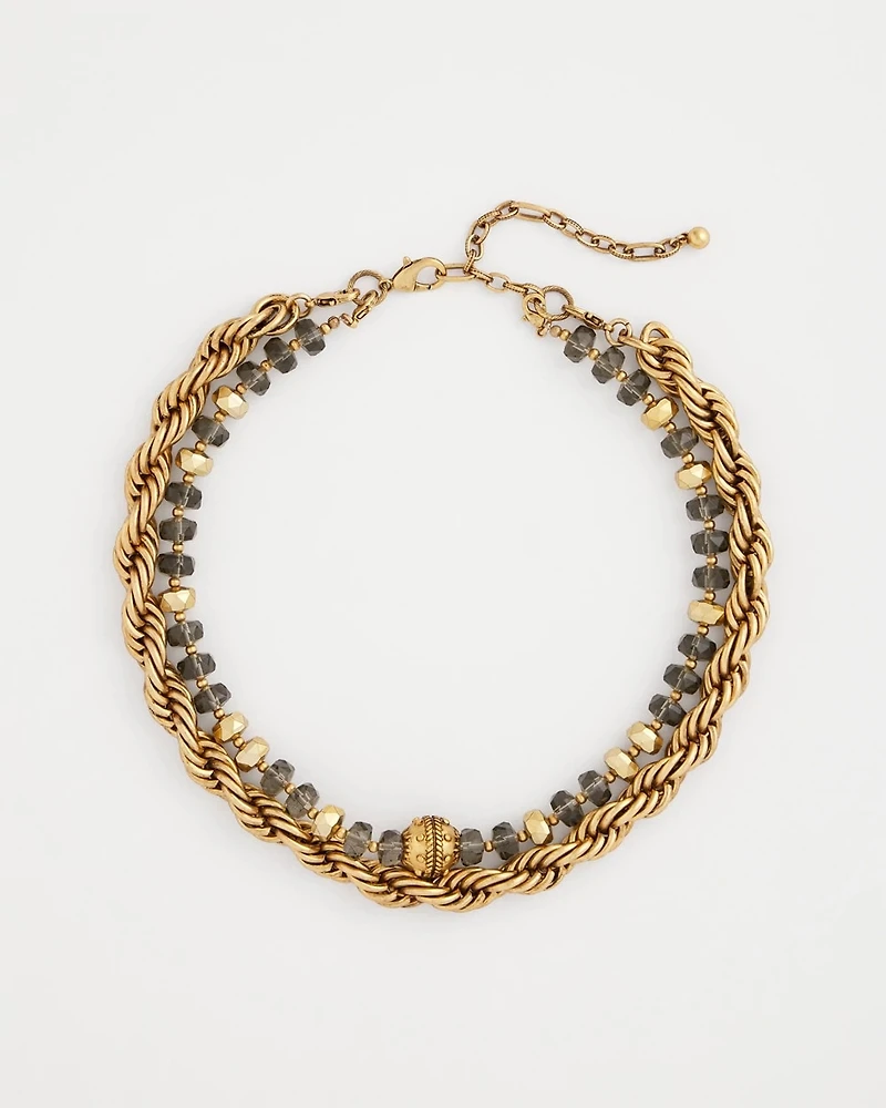 Convertible Short Beaded Necklace