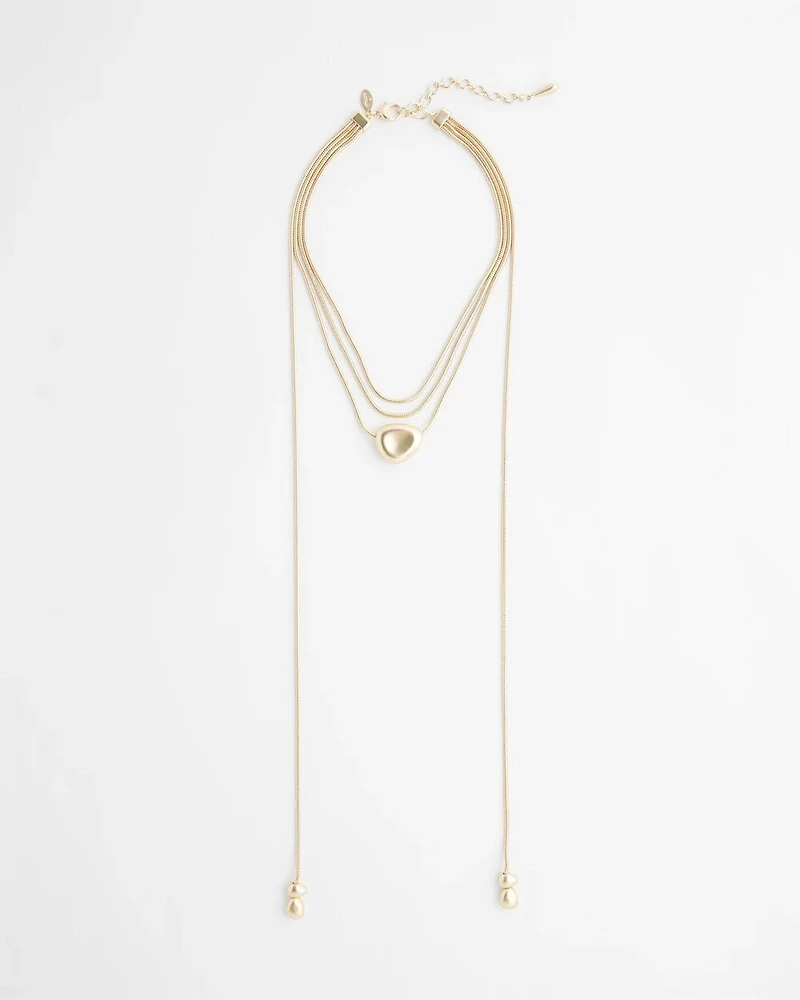 Faux Wrap Necklace