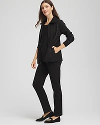 Zenergy® Luxe Diamante Zip Cardigan