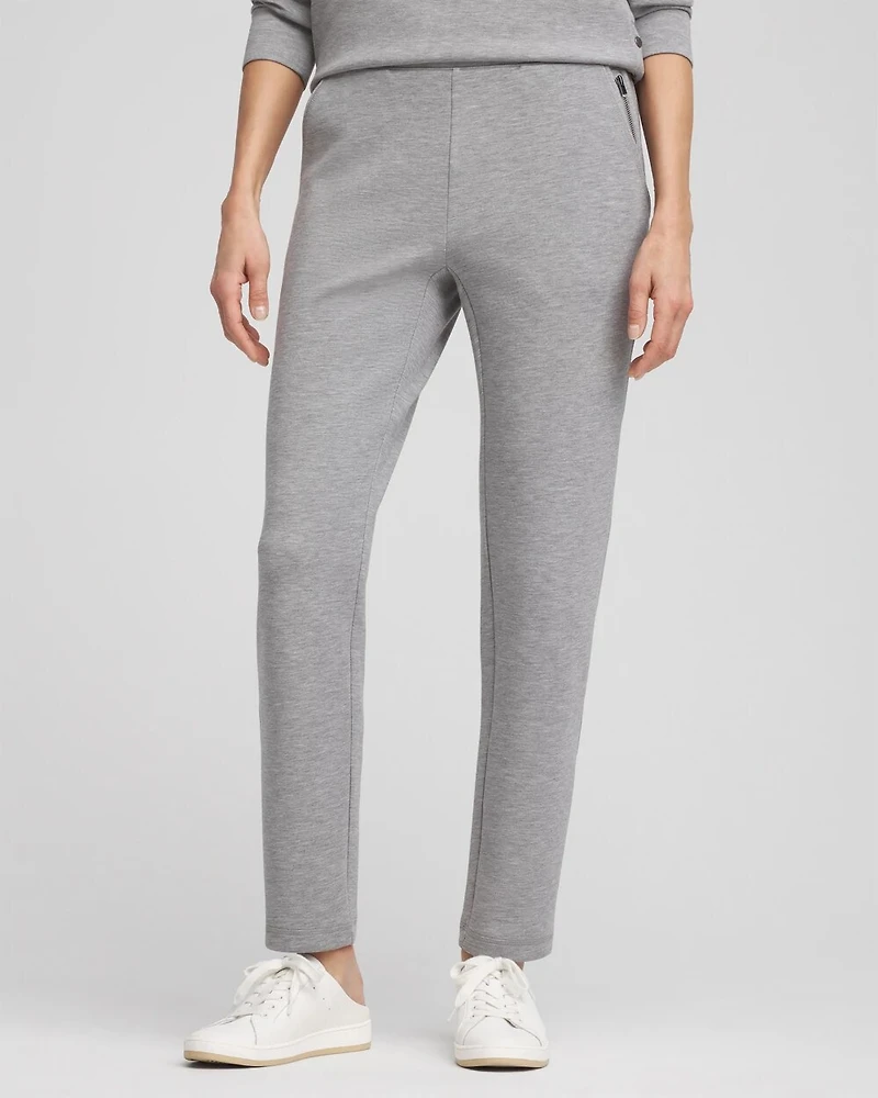 Zenergy® Scuba Heathered Tapered Ankle Pants