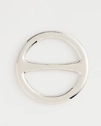 Silvertone Scarf Ring